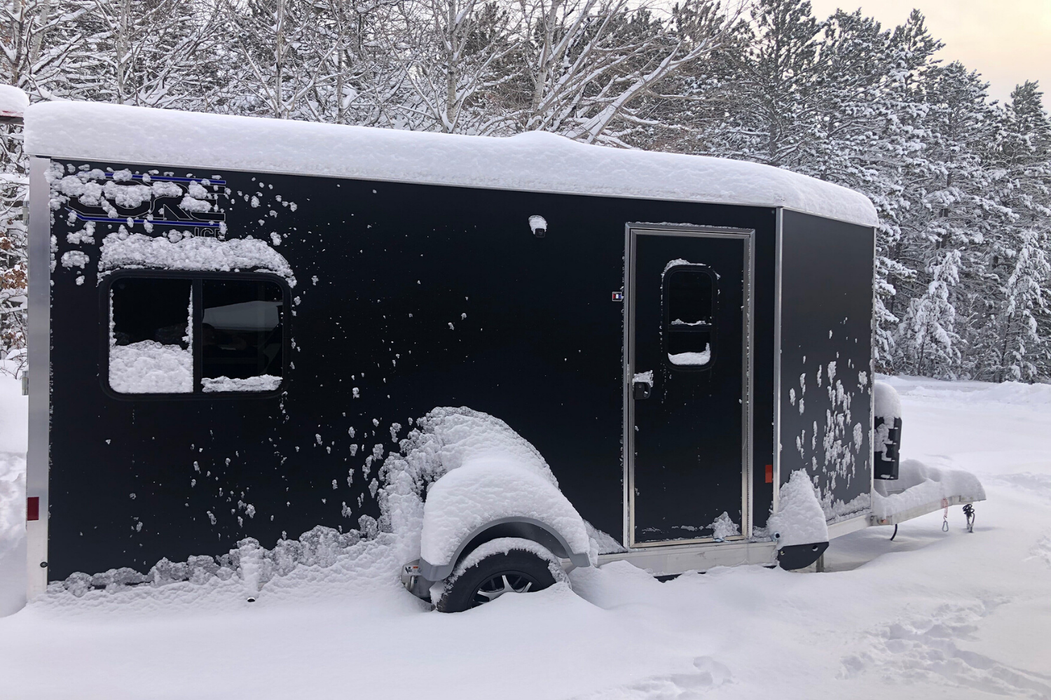 Enclosed trailer to homade wheelhouse : r/IceFishing